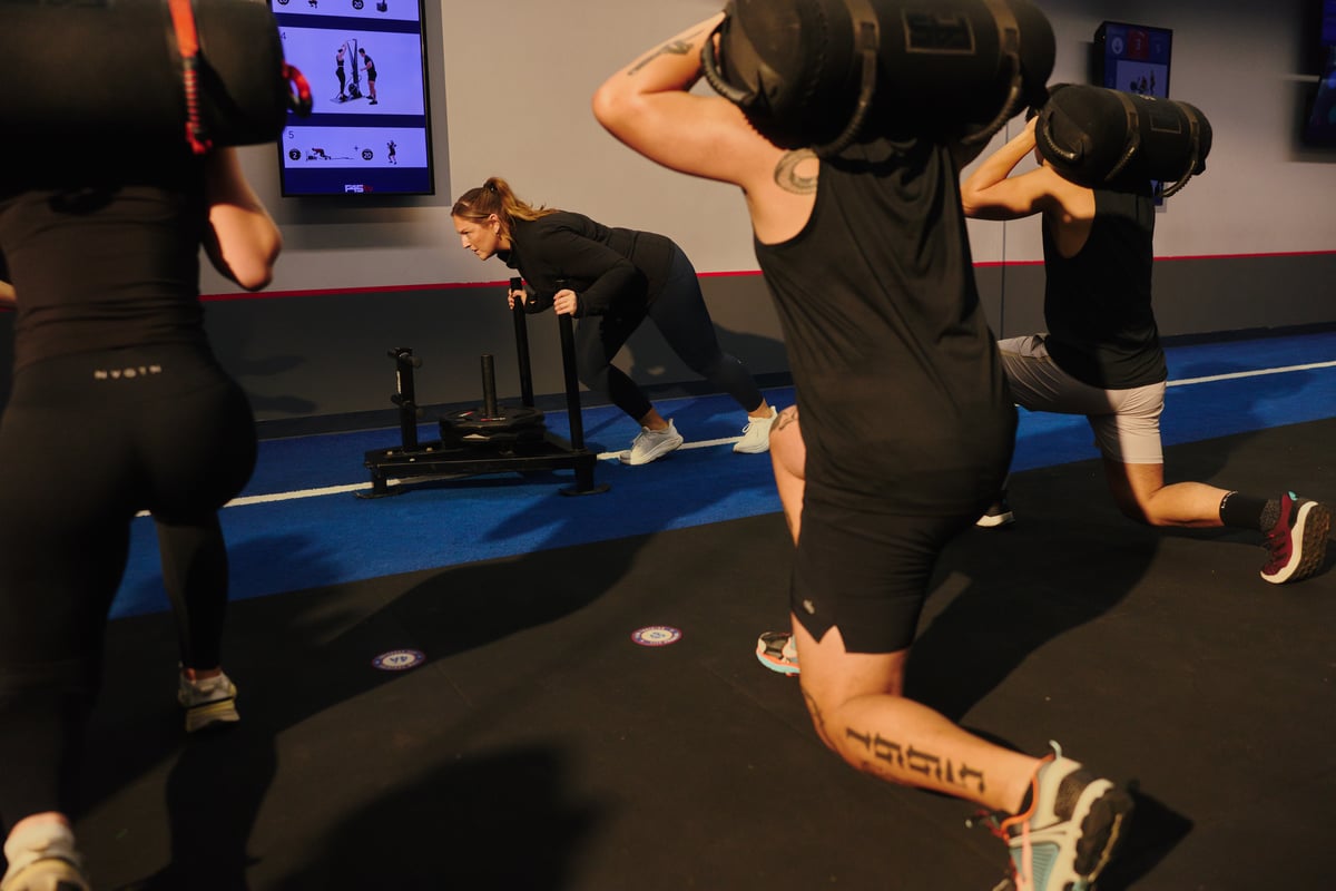 Sled push in class